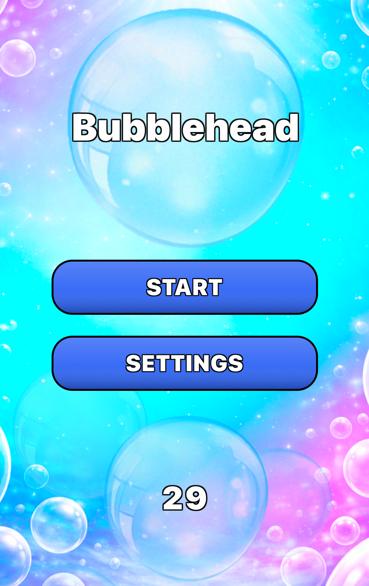 Bubblehead home screen